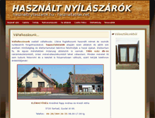 Tablet Screenshot of hasznaltnyilaszarok.hu
